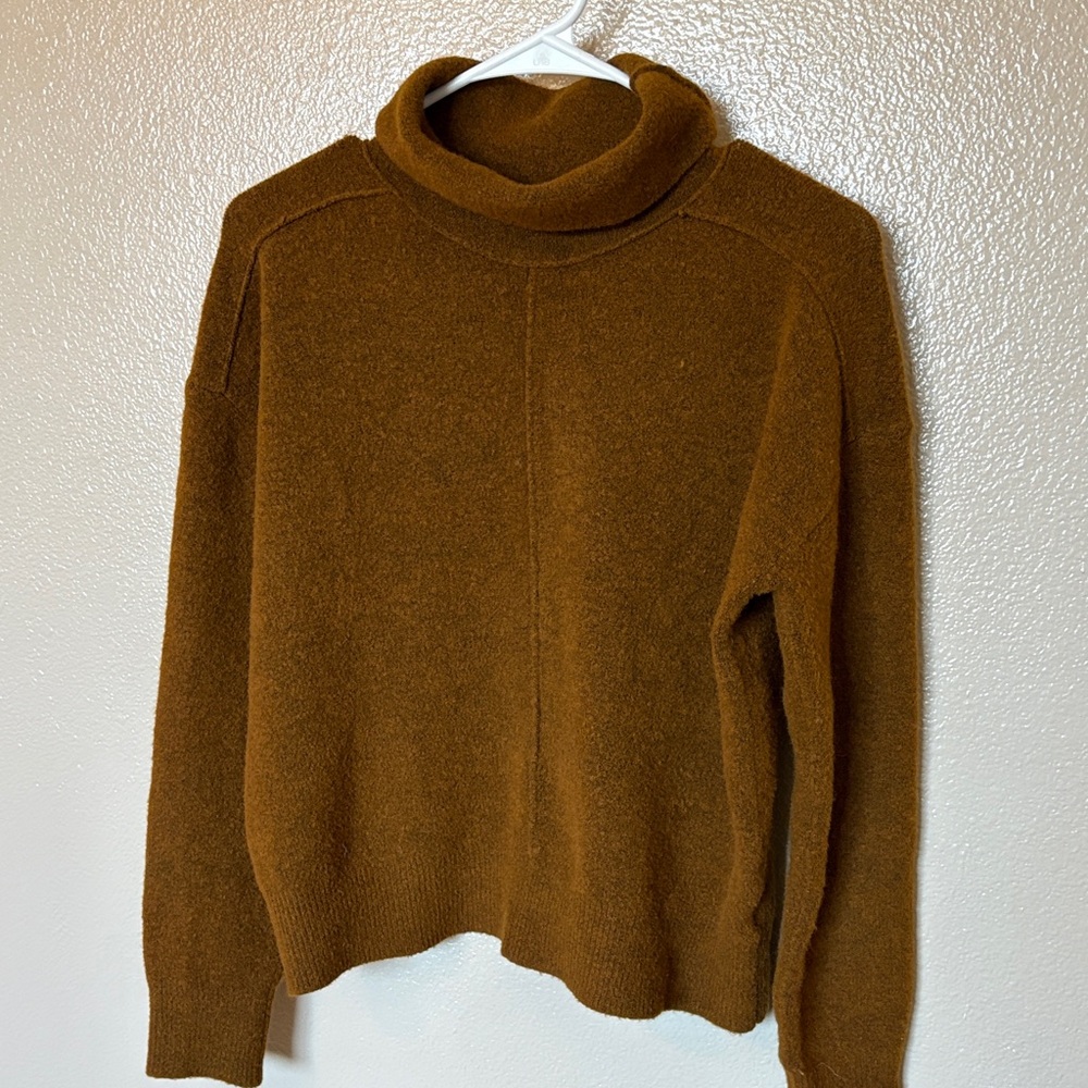 Banana Republic Cozy Brown Turtleneck Sweater
